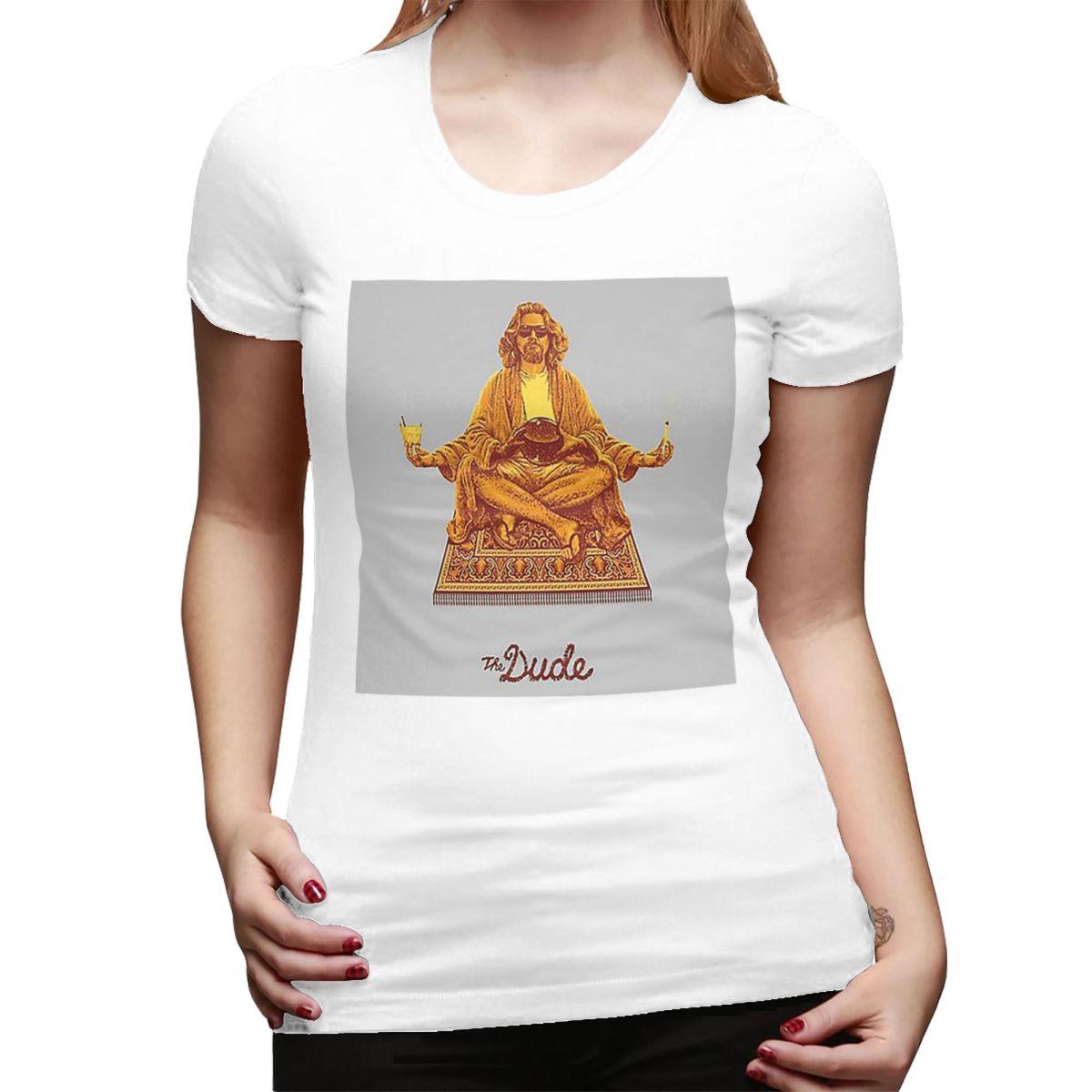 

The Dude Budha The Big Lebowski TShirt for Women ONeck Streetwear T Shirts Womens Tees Short Summer Clothes Tops S
