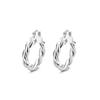 European & American Fashion Geometric Twisted Rope Ear Hoops & Cuffs - Versatile & Stylish Circle Earrings