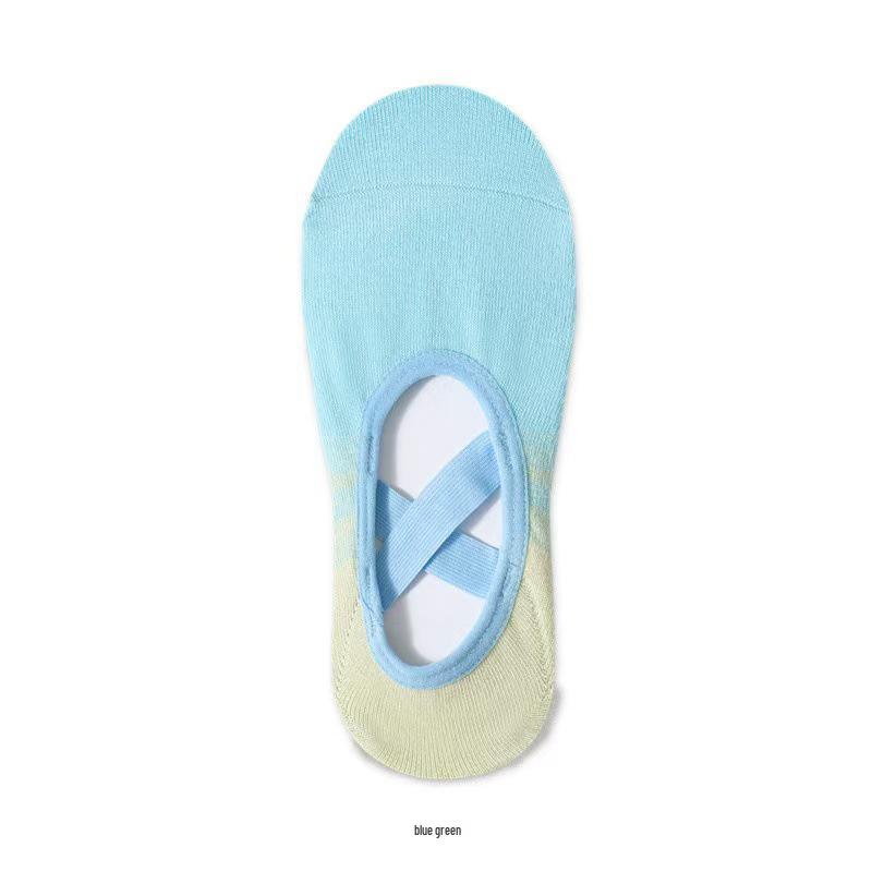 Gradient Silicone Non-slip Mid-calf Women's Yoga Socks - Versatile and Colorful for Sports and Pilates