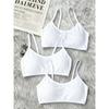 3pc Girls Training Bra for 8-16 Years Teenage Girl Breathable Teenager Brassiere Cotton Girls Bra Lingerie Underwear