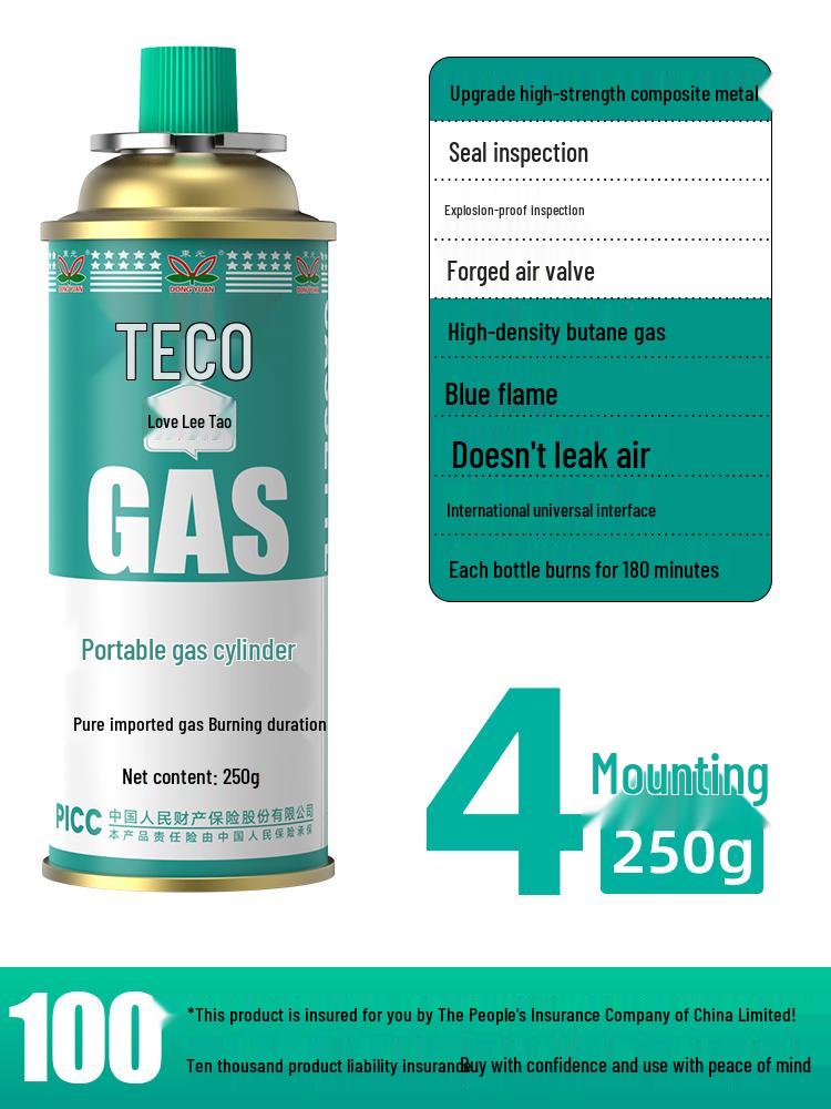 Explosion-Proof Portable Gas Stove with LPG Canister for Outdoor Use