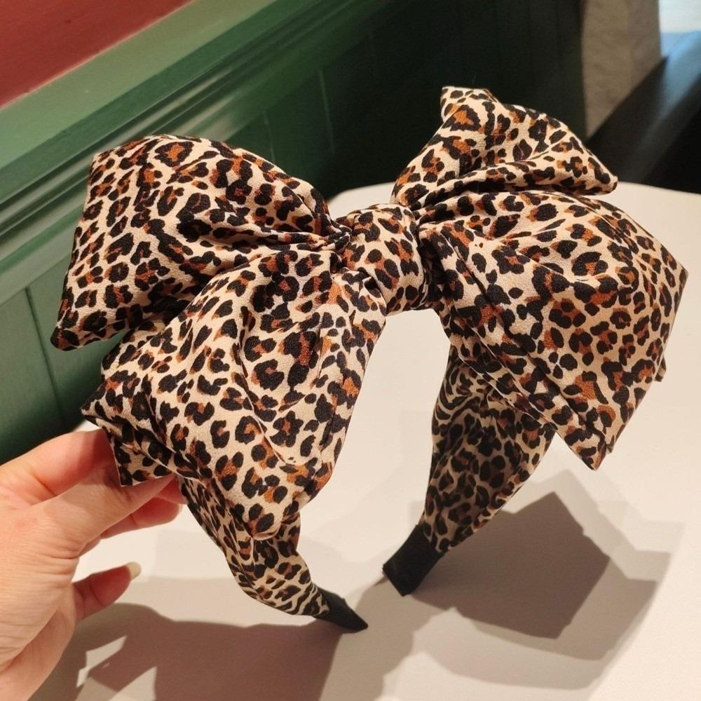 Heawear Bow Headband Multi Layer Large Bow Hairbands Vintage Bow Hair Clips Women