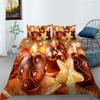 Weihnachtsgeschenk Serie Bettbezug Kissenbezug Zwei- oder Dreiteiliges Set Polyester Digitaldruck Feiertagsdekoration