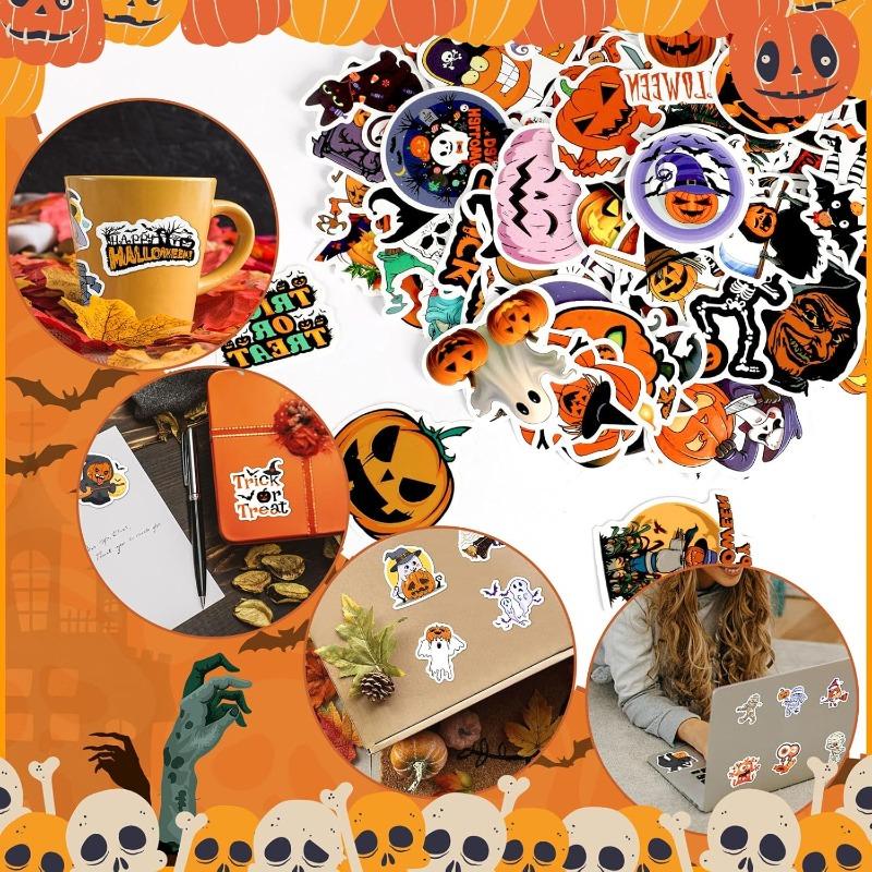 Halloween Festival DIY Stickers Waterproof Laptop Luggage Decals Holiday Decorations for Home and Party Supplies
