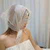 Classical Lace Headscarf Multiuse Triangular Design Headwrap for Women Fashion Enthusiasts and Various Occasion Outfit