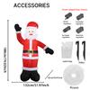 5.9FT Christmas Holiday Inflatable Yard Decor Classic Santa Claus Waving Arm LED Suitable Christma Toy Supplies Home Decor Gifts