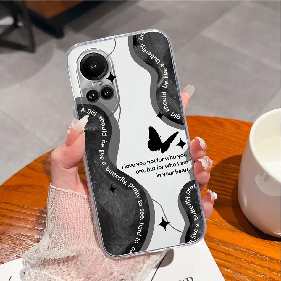 Case For Oppo Reno 10 Pro 5G Special Soft Silicone Transparent Anti Drop Phone Cover For Oppo Reno10 10Pro Back Shell Funda Capa