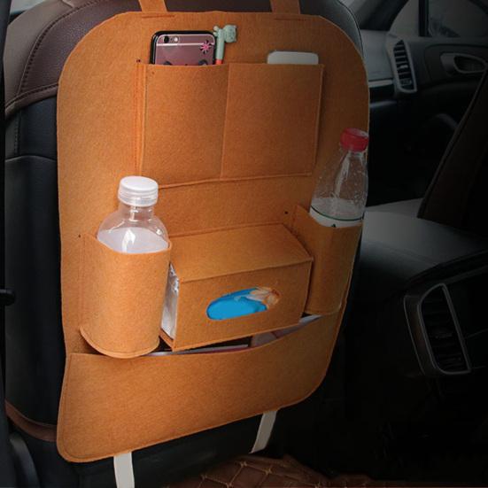 Multi-functional Chair Back Seat Car Hanging Storage Bag Anti-kick Pockets