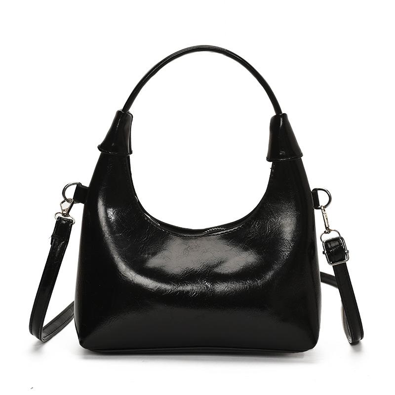 

Textured foreign style commuter women s new fashion bow one-shoulder armpit crossbody bag of the season No pendant model чёрный