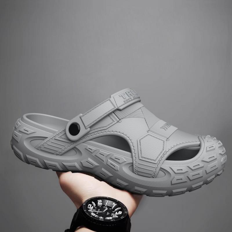 Men s Summer Baotou Slippers Men s Outer Wear Sports Non-Slip Beach Sandals 40-41