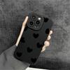 Black Love Heart Pupil Eye Case for iPhone 11/12/13/14/15/XSMAX