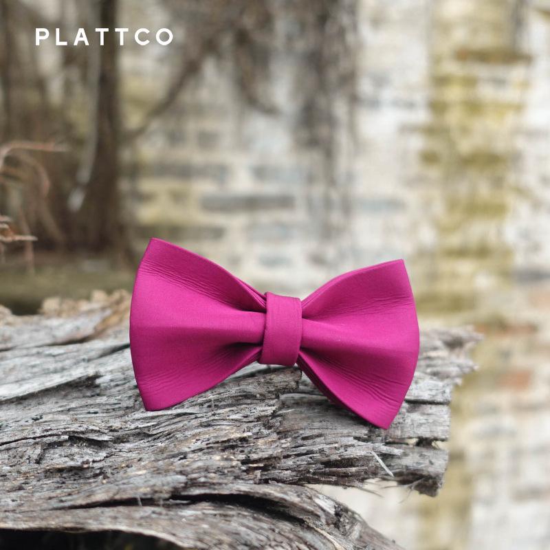 PLATTCO Handmade Grape Purple Dog Collar Bow Tie - Fashionable & Durable XS (8x6cm)