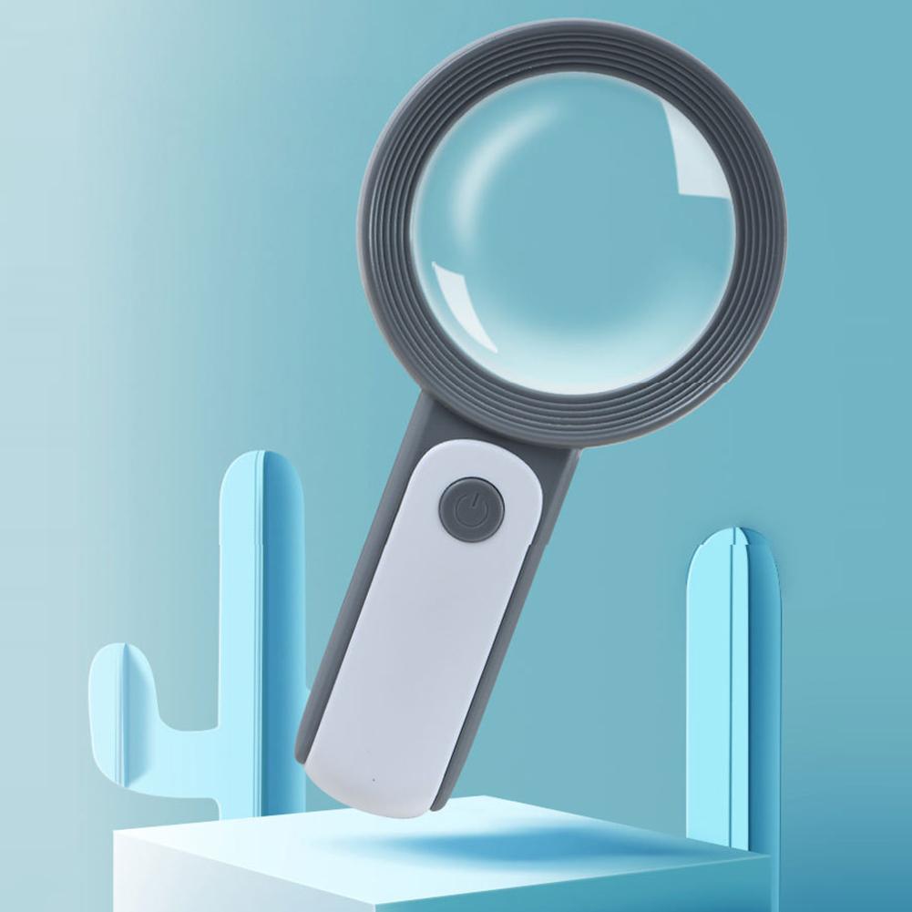 LED Licht Optisch Alt Lesen Dropship Handheld 30X Beleuchtete Lupe Mikroskop Vergrößerungsglas Hilfe Lesen Lupe