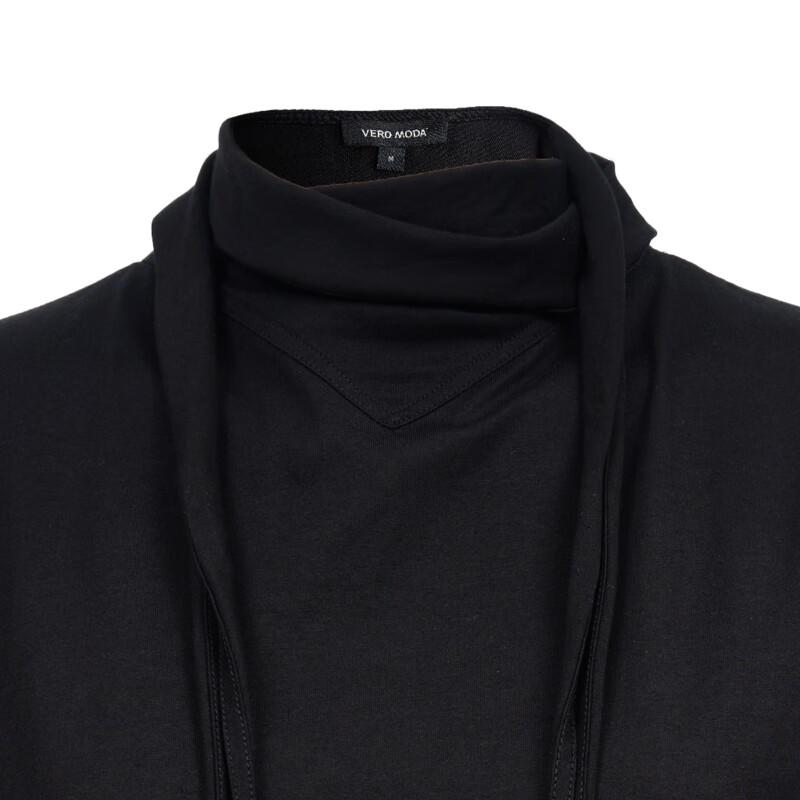 VERO MODA Women's Pure Cotton Tie-Neck T-Shirt