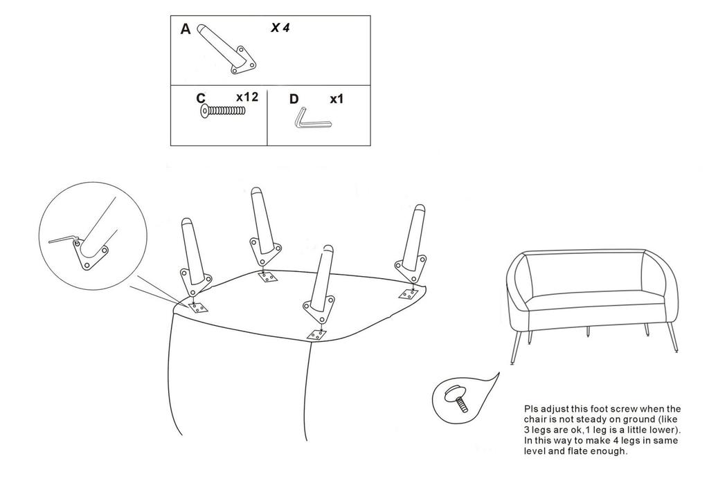 Sofa Soffy With Cushions Cm 137X69X79
