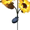 Solar Sunflower Light 24 LEDs Warm White IP55 Waterproof Outdoor Decorative Flower Light for Garden