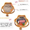 AKIYAMA Drawstring Bag, Shoulder Bag, Women's, Crossbody Bag, Genuine Leather, Small, Simple, 3-Way, 2 Colors (Black)