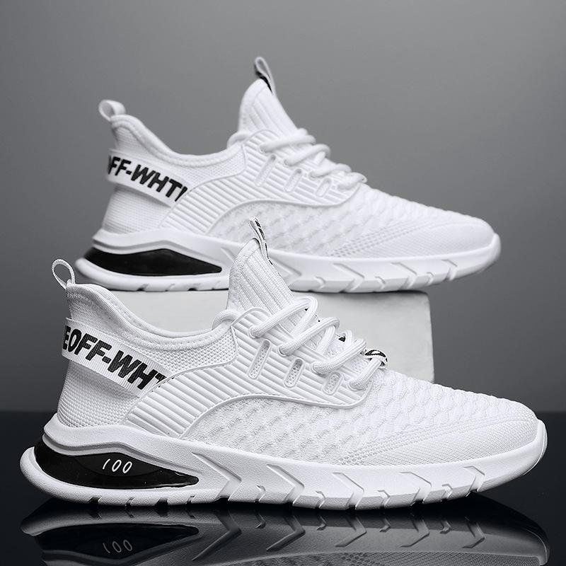 Summer new fly-woven shoes student low-top mesh breathable jogging shoes casual sports shoes