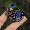 Lapis Lazuli Handmade Copper Wire Wrap Jewelry Pendant 2.21" Q8e66