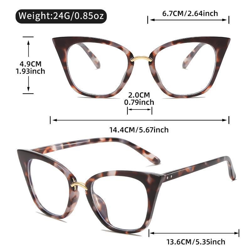 Ultra-light and Fashionable Large-framed Cat-eye Anti-blue Light Glasses Are Simple and Versatile Sunglasses for Shooting