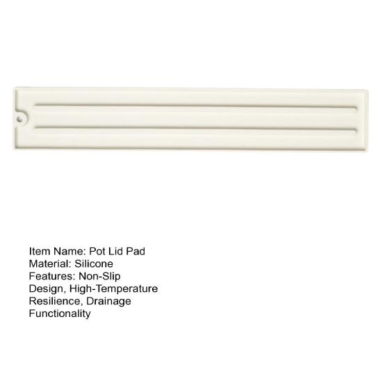 1/2Pcs Silicone Pot Lid Holder Mat Stable Non-Slip Design High Temperature Resistant Drain Pad Kitchen Organization Tool