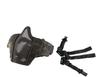 OneTigris Mesh Face Guard Half Face for Survival Game Equipment and Cosplay Anti-Fog (Black Camouflage)