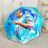 Soccer Player Action Outdoor Automatic Umbrella Sturdy 8-Rib Shaft Foldable Design All-Season Umbrella for Travel Compact Folding Umbrella