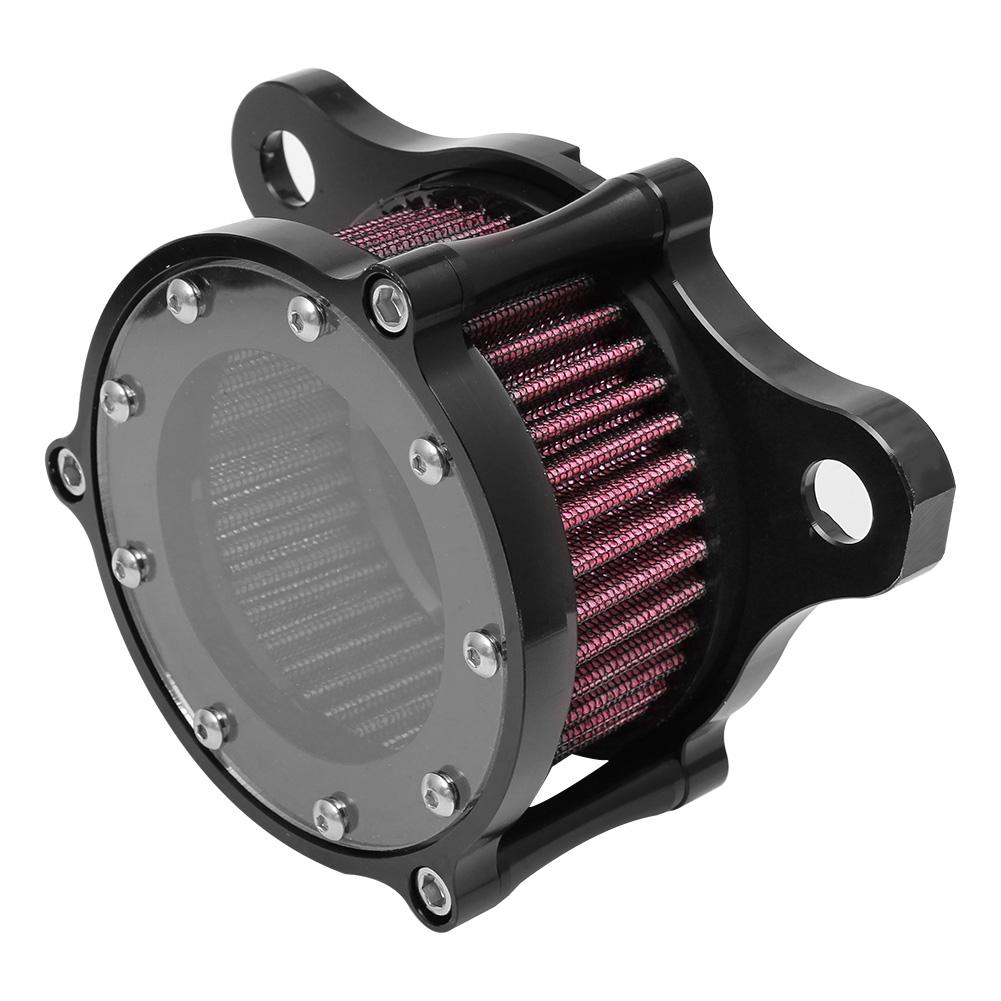 Motorcycle Black CNC Air Cleaner Intake System Filter Kit For Harley Sportster Iron XL 883 1200 72 48 1988-2022