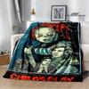 Horror movie Cult of Chucky Flange Warm blanket Soft and comfortable blanket picnic bed linings birthday gift