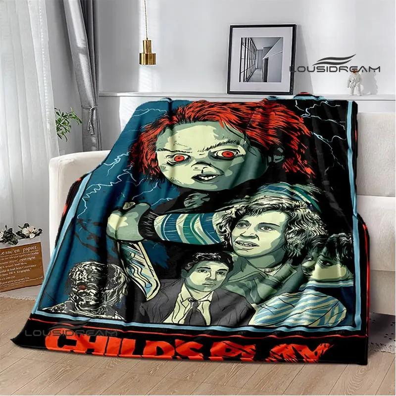 Horror movie Cult of Chucky Flange Warm blanket Soft and comfortable blanket picnic bed linings birthday gift