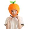 Ny Rolig Satsumas-Huvudbonad Plysch Satsumas-Hatt Tecknad Frukt-Huvudbonad Hatt Fotorekvisita för Kvinnor Män Gåvor