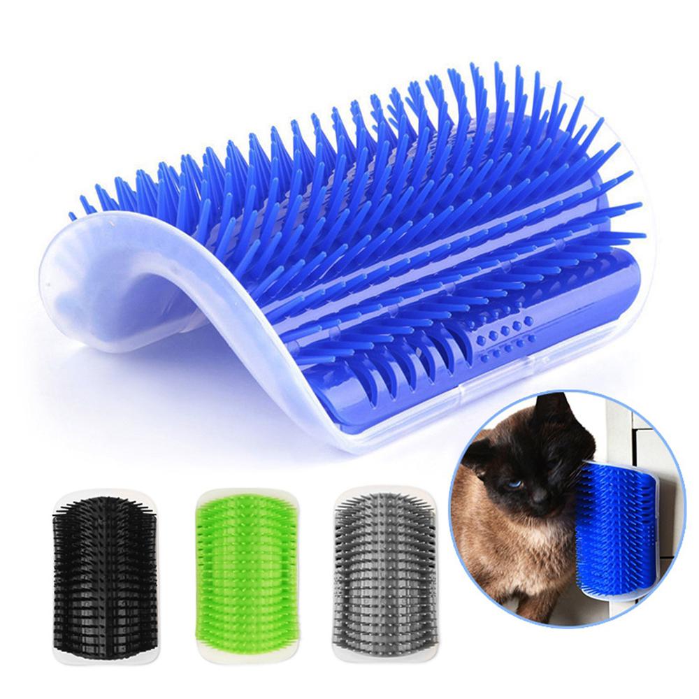 corner mounted cat brush