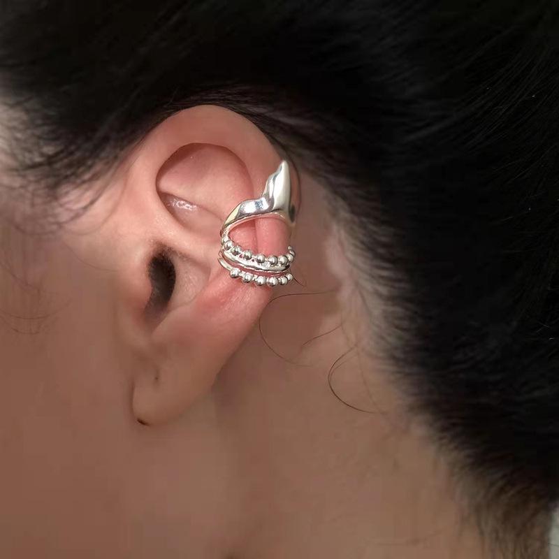 Geometric Multi-layer Tassel Ear Clips: No Piercing Needed