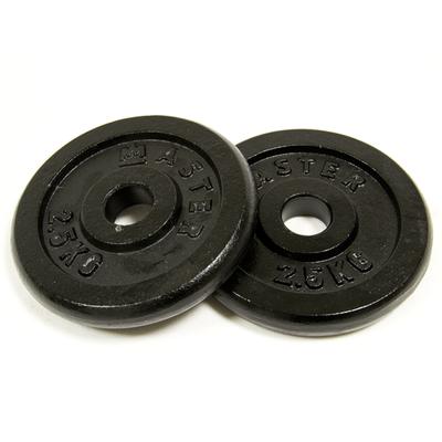 Cast Iron Weights 2 X 2.5 Kg MASTER