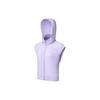 Logo Breathable Hooded Vest Women Vest Light-Purple SC1239140-1