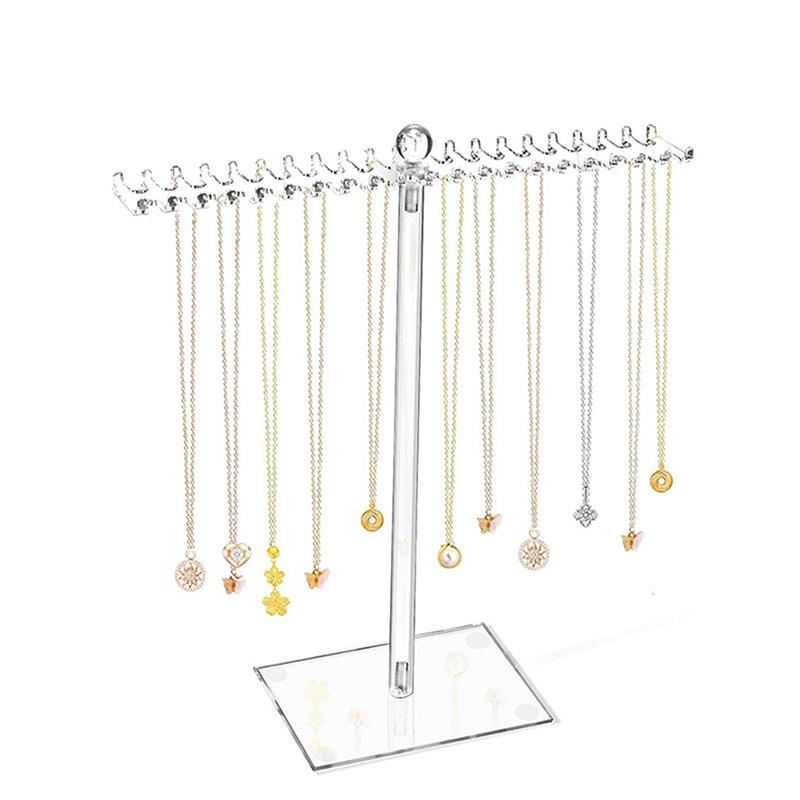 Halskjede Displaystativ Klart Halskjede Oppbevaringsstativ Dame Armbånd Smykkestativ Skrivebord Multifunksjonelt Oppbevaringsstativ