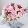 Artificial Flowers Silk Hydrangea Peony Outdoor UV Protection Garland Wedding Garden Party Home Bonsai Decorations Diy Scrapbook