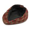 Beret w kratę jesienno-zimowy Męska czapka z daszkiem Damska Brytyjska Retro Postępowa Czapka Czapka Malarska