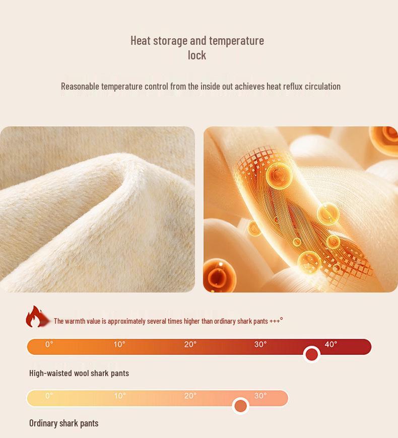 Women's High-Waisted Seamless Fleece Pants with Light Shaping - Antibacterial Base Layer for Autumn/Winter