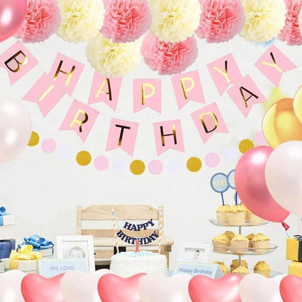 13pcs Happy Birthday Letter Banner Bunting Banner Party Decoration Birthday Decoration