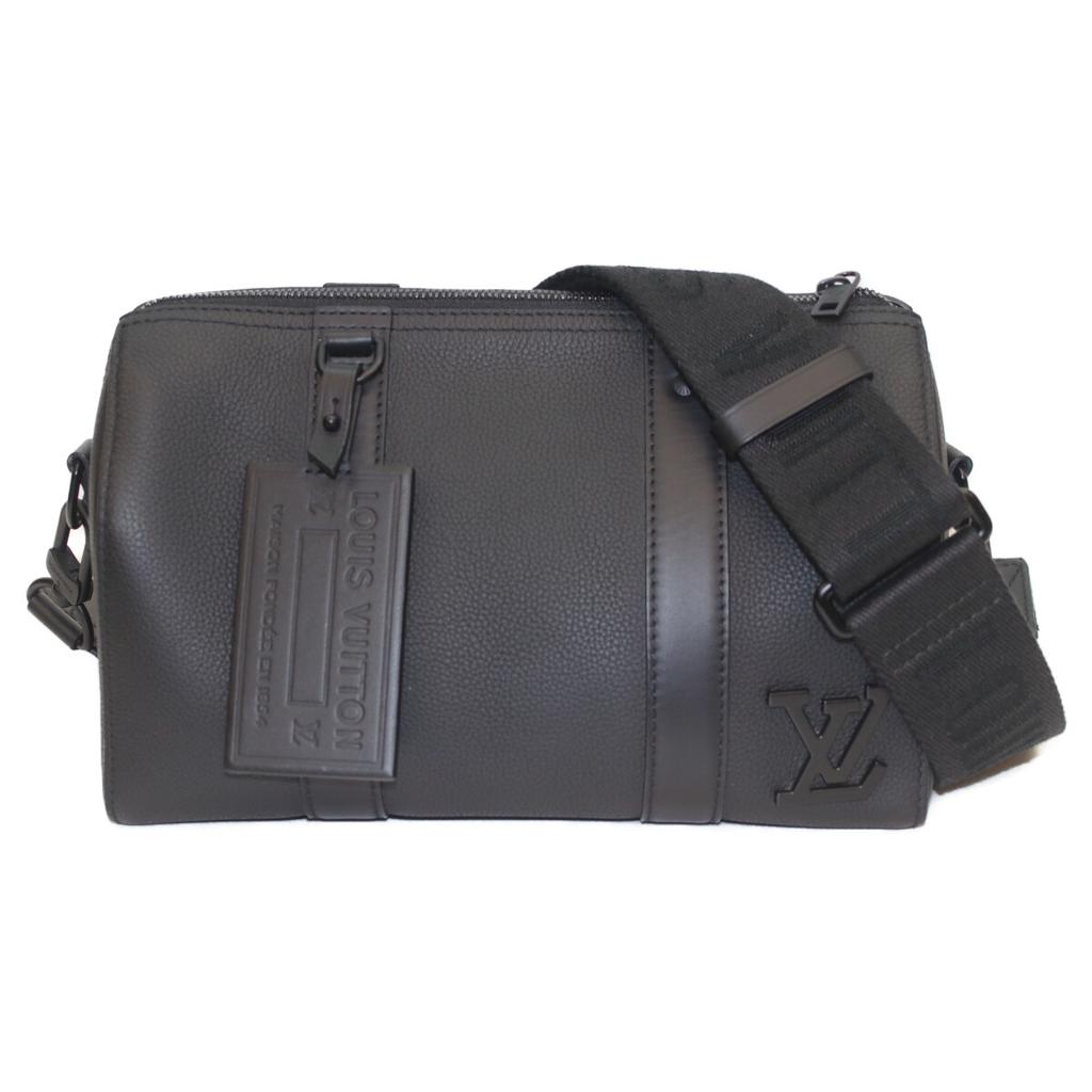 Louis Vuitton M59255 Aerogram City Keepall Shoulder Bag Black / blackUsed