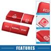 5 PCS Handbrake Drive Mode Button Metal Cover Trim for Toyota RAV4 - Red