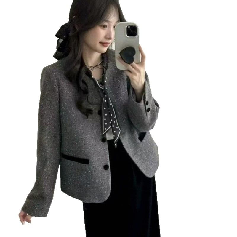 Kurzer Mantel Damen Herbst Neu Locker und Vielseitig Kleines Oberteil