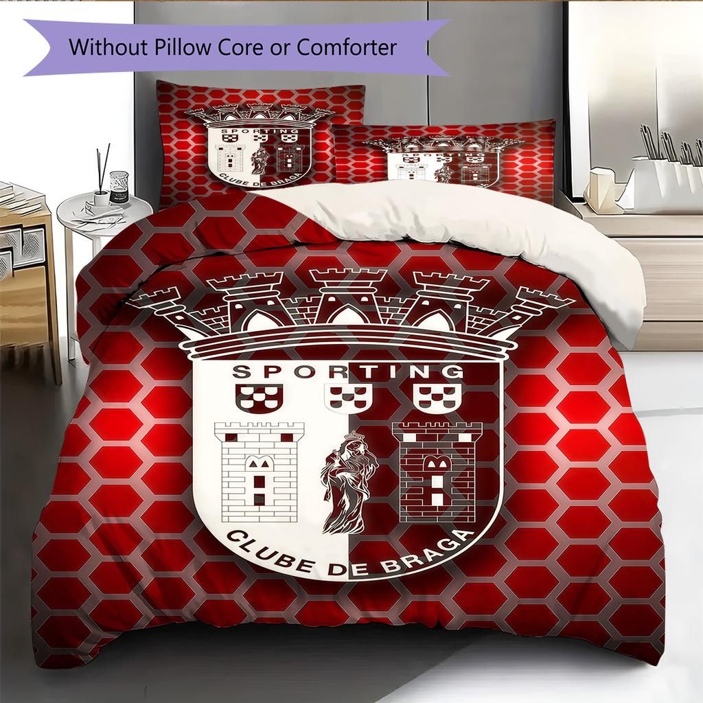 BRA logo Bedding Quilt Set Quilt Cover Pillowcase Home Decoration Birthday Gift (1 * duvet cover + 2 * pillowcase, without core)