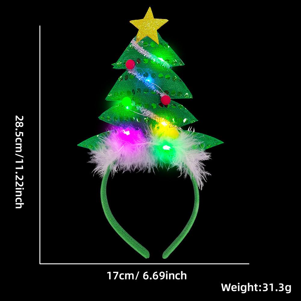 Colorful Headbands Christmas For Festive Parties With Santa And Tree Motifs For Ages All