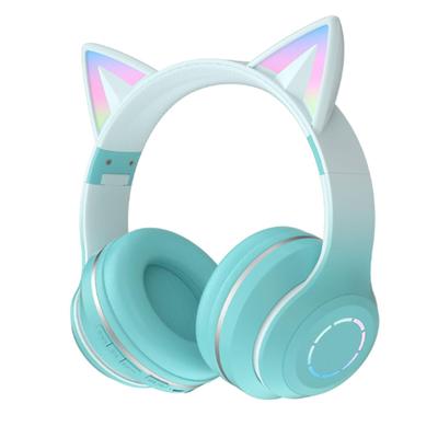 YaPanda Sevimli Kedi Kulağı Bluetooth LED Ayarlanabilir Kablolu ve Uyumlu, Japonca Kullanım Kılavuzu Dahil Kulaklıklar, Ultra Uzun Bekleme Süresi,