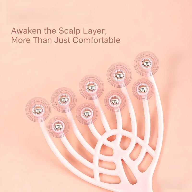 9 Claws Scalp Massager, Handheld Head Massage Tool for Hair Care & Stress Relief, Home Office SPA Gift
