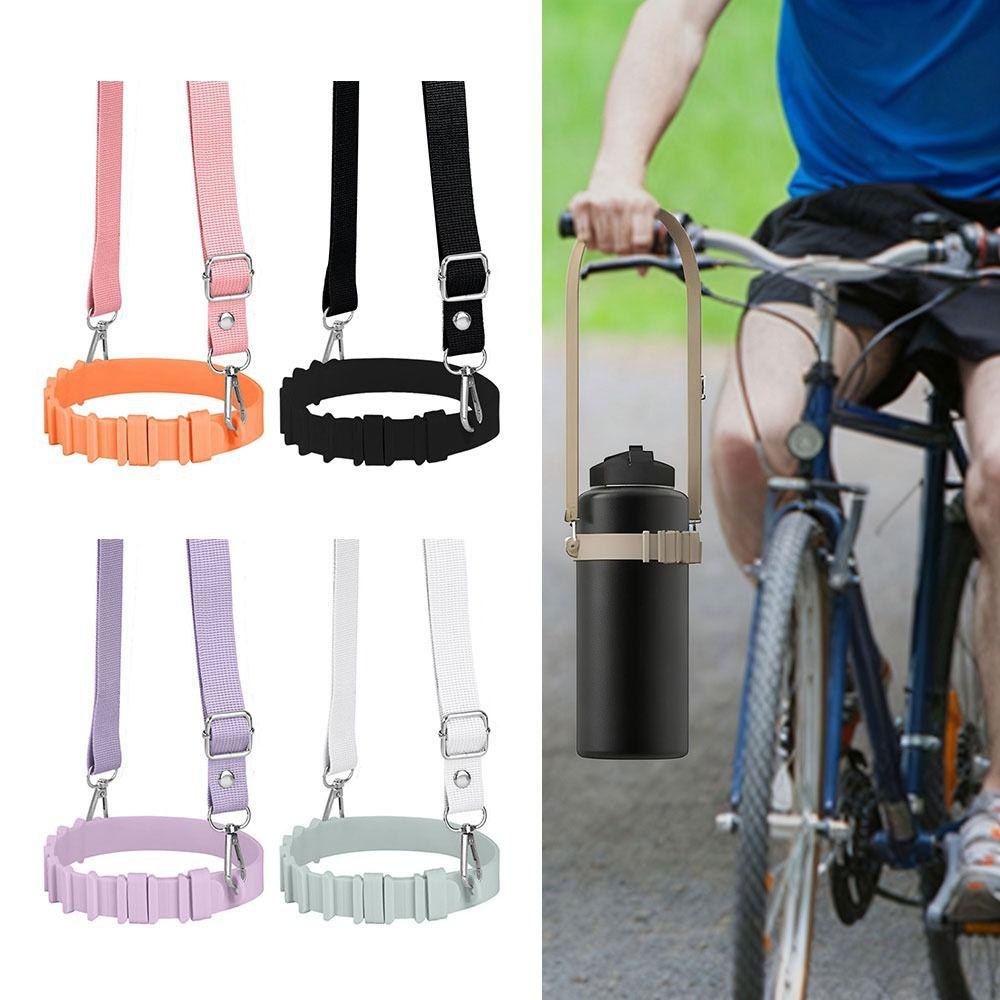 Adjustable Water Bottle Holder Universal Silicone Cup Holder Portable Carrying Straps  Travel