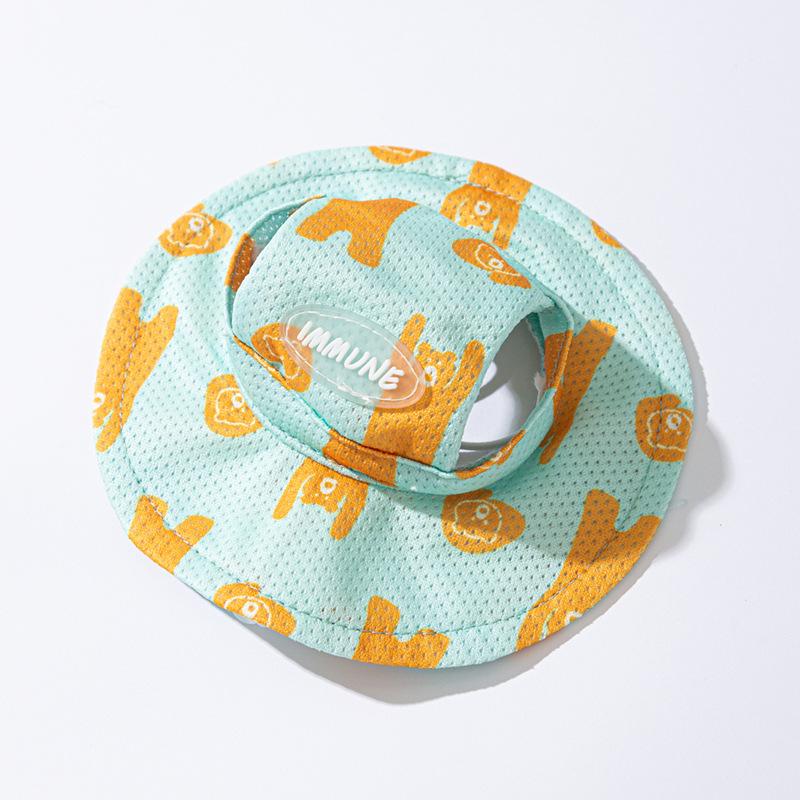 

Summer Dog Stretch Bear Traction Cool Clothes Hat Set Cat Cooling Teddy Bear Pet Dog Clothes L