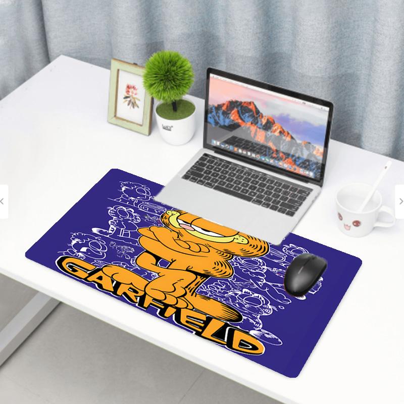 Garfield Print Mouse Pad, Anti‑Slip Desktop keyboard Mat, for PC Laptop Gaming Working Daily Use, Cool Festival Surprise Gift